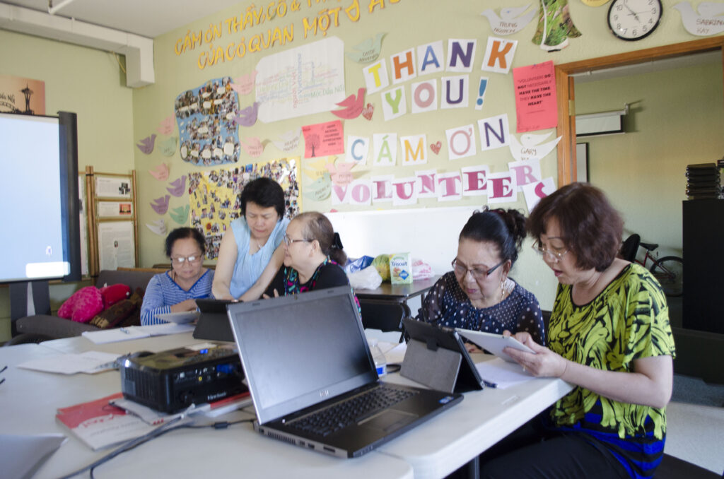 Classroom with students learning